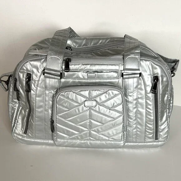 Lug Propeller 2 Overnight Travel Bag Metallic Silver Overnight/Weekender Bag - Picture 6 of 16